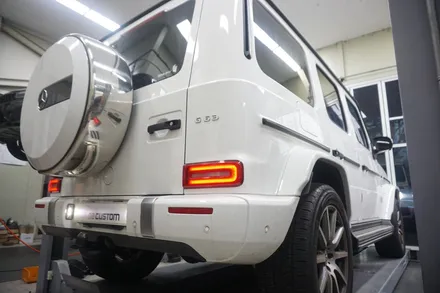 벤츠 W464 G63AMG 배기 튜닝, 완벽한 V8 배기음 완성하였습니다. / 서울 동작구