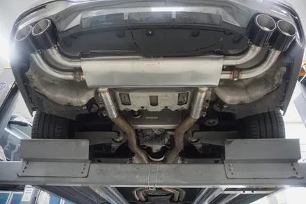BMW G30 M550i V8 배기 튜닝 구조변경NO 브릴란테 가변 배기 시스템 적용 / 서울 동작구