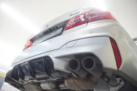 BMW F90 M5 V8 호랑이 배기 튜닝 중통, 보펜 모듈 작업기 / 서울 동작구