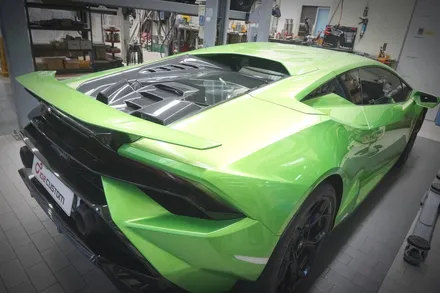 람보르기니 우라칸 테크니카 배기 튜닝 카프리스토 가변 모듈 작업 / 서울 동작구