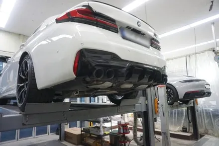 BMW M5 컴페티션 배기 튜닝 8기통 천둥 배기음! 중통 보펜 작업으로 끝! / 서울 동작구