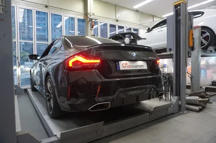 BMW M240I 배기 튜닝 50% 이상 증폭, 굵직한 스포티한 배기음 완성하였습니다! / 서울 동작구