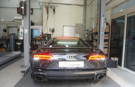 아우디 R8 배기음 튜닝 모듈 작업으로 사운드 증폭! 퍼포먼스 배기 사운드 완성하였습니다. / 서울 동작구