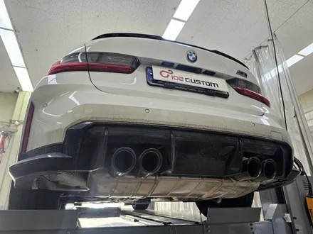 BMW M3 컴페티션 배기 튜닝 중통 작업으로 살벌한 팝콘 배기음 완성하였습니다. / 서울 동작