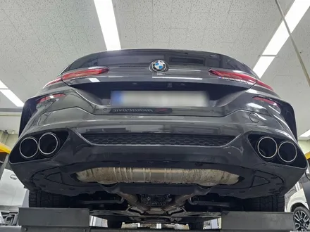M850i 배기음 튜닝 30% 사운드 증폭, 카본 머플러 팁 장착 / 서울 동작