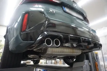 BMW X1 M35i 배기 튜닝, 중통 엔드 RW 가변 모듈 작업기 / 서울 동작