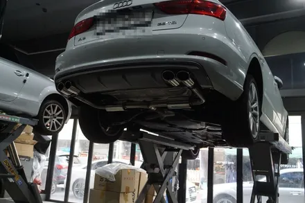아우디 A3 35TDI 배기튜닝 보다 돋보이는 뒤태 완성 S3스타일 디퓨져 이식 커스텀 엔드 s머플러팁 장착 / 서울 동작