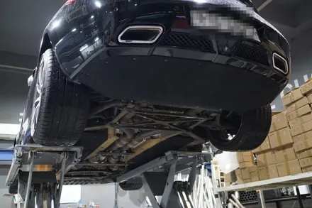 벤츠 SLS AMG 로드스터 배기 튜닝 멋스러운 AMG 배기음을 완성하는 커스텀 배기 작업기 / 서울 동작