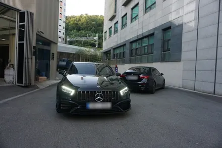 벤츠 신형 W177 A45AMG 팝~콘 배기음! 중통 작업 / 서울 동작