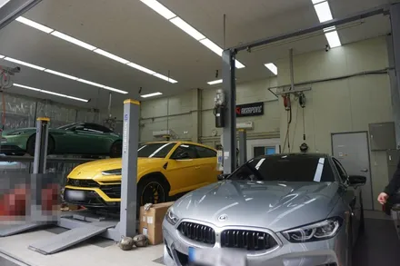 BMW M850i 배기 튜닝 스포티한 팝콘 배기음 완성 중통 보펜 모듈 작업 / 서울 동작구