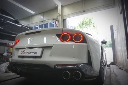 페라리 812 GTS 배기 튜닝, 12기통 자연흡기 완벽한 배기음을 확실하게 완성시켰습니다 / 서울 동작구