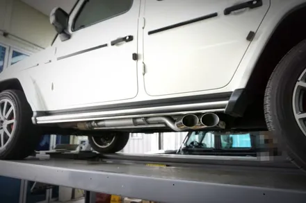 벤츠 G63AMG 배기 튜닝 제일 강력하게 키웠습니다. 상남자 배기음 커스텀 배기! / 서울 동작구
