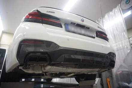 BMW M550i 8기통 사운드 제대로 완성 시키는 배기 튜닝 진행하였습니다. / 서울 동작구