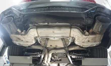 아우디 RS6 아반트 V8 짜릿한 배기음 세팅하기 40% 증폭 중통 모듈 작업 진행하였습니다. / 서울 동작구