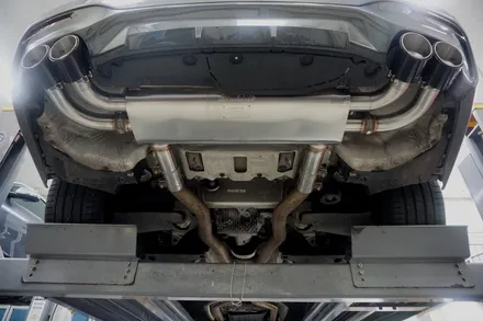 BMW G30 M550i V8 배기 튜닝 구조변경NO 브릴란테 가변 배기 시스템 적용 / 서울 동작구