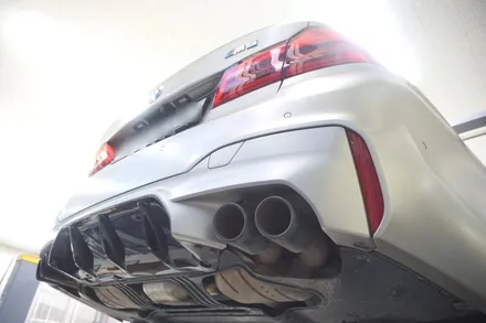 BMW F90 M5 V8 호랑이 배기 튜닝 중통, 보펜 모듈 작업기 / 서울 동작구