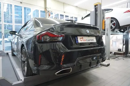 BMW M240I 배기 튜닝 50% 이상 증폭, 굵직한 스포티한 배기음 완성하였습니다! / 서울 동작구
