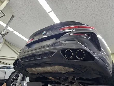 M850i 배기음 튜닝 30% 사운드 증폭, 카본 머플러 팁 장착 / 서울 동작