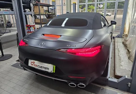 벤츠 SL43AMG 배기 튜닝, 중통 엔드 가변 모듈 작업으로 확실한 팝콘 만들기! / 서울 동작