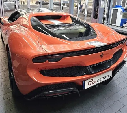페라리 296 GTS 배기 튜닝, 가변 모듈 작업 진행하였습니다. / 서울 동작