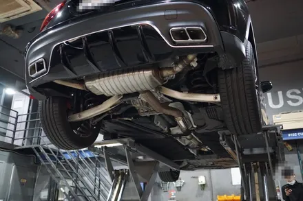 벤츠 GLA45AMG 배기 튜닝 유일의 존재로 완성 되는 배기 사운드 증폭 작업 / 서울 동작