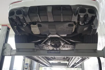 벤츠 W213 E63AMG 브라부스 카본 디퓨져, 브라부스 배기 시스템 적용 / 서울 동작
