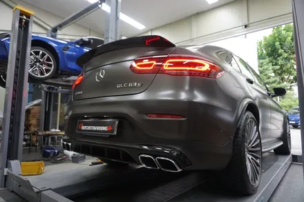 벤츠 GLC 63 S AMG 드라이빙의 완벽한 쾌감! 중통 엔드 가변 배기 튜닝 / 서울 동작