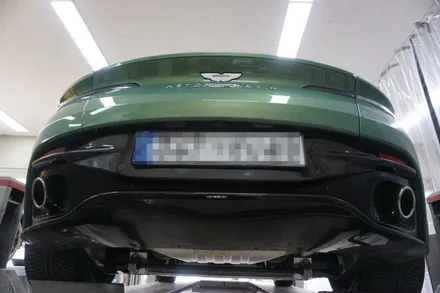 애스턴마틴 DB11 V8 고급스러운 배기음 완성! 3-40%증폭 모듈 작업 진행 / 서울 동작구