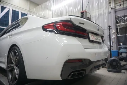 BMW M550i 8기통 사운드 제대로 완성 시키는 배기 튜닝 진행하였습니다. / 서울 동작구