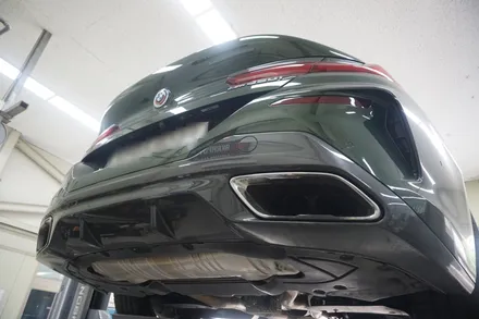 BMW M850i 배기 튜닝 진짜 8기통 배기음 완성 중통 보펜 모듈 작업! / 서울 동작구