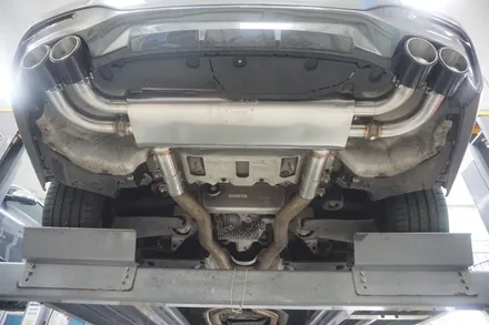 BMW G30 M550i V8 배기 튜닝 구조변경NO 브릴란테 가변 배기 시스템 적용 / 서울 동작구