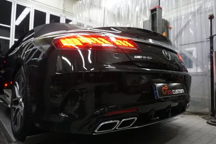 벤츠 W222 S63AMG 카브리올레 천둥 호랑이 AMG 배기음 완성하였습니다. / 서울 동작구