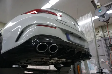 벤츠 CLA45 S AMG 스포티한 배기음 완성! 중통, 엔드 가변 배기 튜닝 진행하였습니다. / 서울 동작구