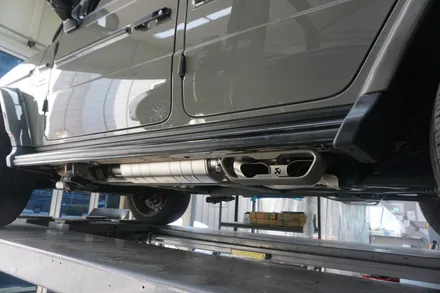 벤츠 W464 G63AMG , 명품 배기 아크라포빅 배기 튜닝 시공! / 서울 동작구