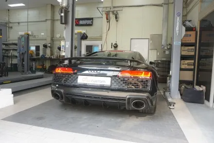 아우디 R8 배기음 튜닝 모듈 작업으로 사운드 증폭! 퍼포먼스 배기 사운드 완성하였습니다. / 서울 동작구