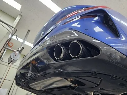 BMW M850i 배기 튜닝, 브릴란테 가변 배기 카본 듀얼 머플러 팁 장착 / 서울 동작