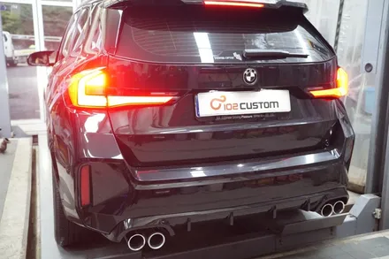BMW X1 M35i 배기 튜닝, 중통 엔드 개조 작업으로 스포티한 팝콘 사운드 완성! / 서울 동작