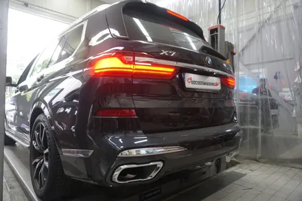 BMW X7 40i 배기 튜닝 아주 화끈하게 배기음 키웠습니다. 중통 앤드 가변 배기 세팅 / 서울 동작