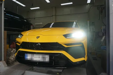 람보르기니 우루스 배기튜닝 V8 강력한 사운드 30% 증폭 가변 모듈 작업기 / 서울 동작