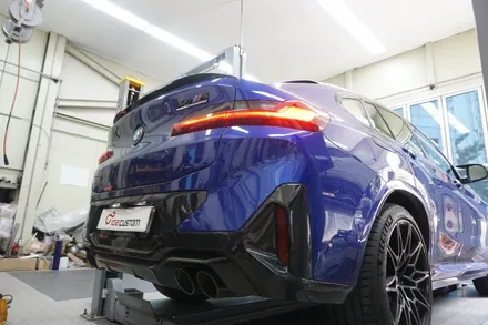 BMW X4 M 컴페티션 배기음 튜닝 팝콘 살벌하게 터집니다 3-40% 중통 모듈 작업! / 서울 동작구
