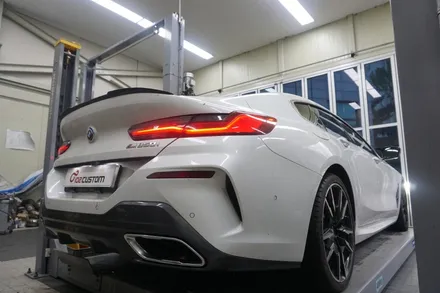 BMW M850i 필수 배기 튜닝 V8 웅장한 사운드 증폭 중통 보펜 모듈 작업기 / 서울 동작구