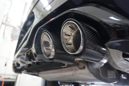 BMW G02 X4 20i 끝판 배기 튜닝 사운드 업＆보펜모듈＆JSR 103파이 카본 머플러팁 장착 / 서울 동작구