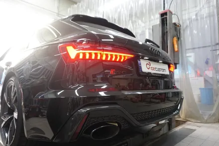 아우디 RS6 아반트 V8 짜릿한 배기음 세팅하기 40% 증폭 중통 모듈 작업 진행하였습니다. / 서울 동작구