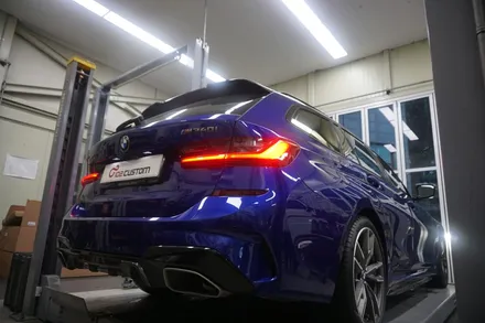 BMW M340i 투어링 배기 튜닝 4-50% 강력한 배기음 ! 최대치로 끌어올렸습니다. / 서울 동작구