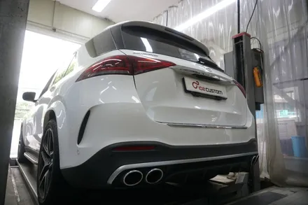 벤츠 GLE53AMG 배기 튜닝 중통 엔드 버블 팝콘 배기음 완성하였습니다. / 서울 동작구