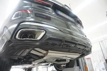 BMW X7 40i 배기 튜닝 구조변경NO 브릴란테 가변 배기 시스템 적용하였습니다. / 서울 동작구