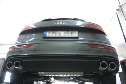 아우디 SQ5 배기 튜닝 스포티한 배기음을 원하신다면 이 작업이면 됩니다! / 서울 동작구