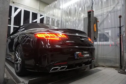 벤츠 W222 S63AMG 카브리올레 천둥 호랑이 AMG 배기음 완성하였습니다. / 서울 동작구