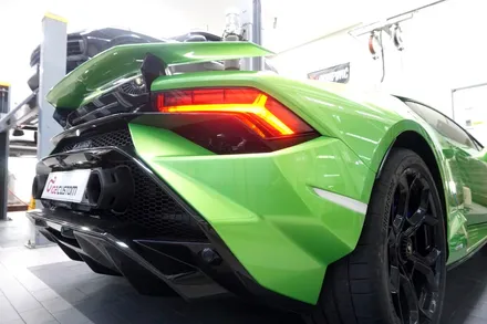 람보르기니 우라칸 테크니카 배기 튜닝 카프리스토 가변 모듈 작업 / 서울 동작구