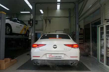 벤츠 CLS53AMG 배기 튜닝 중후하고 고급스러운 버블 팝콘 배기음 완성하였습니다. / 서울 동작구